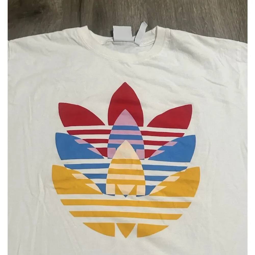 Men’s Rare Adidas Tri-Trefoil T-shirt Large